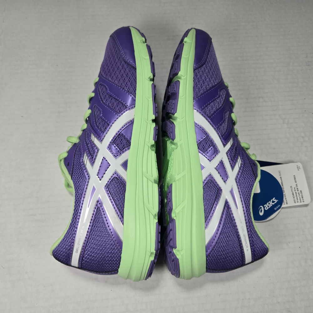 ASICS GEL- ZARACA 4 GS kids Purple and Lime Running Shoes Size 7 - Picture 6 of 12